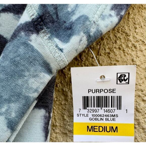 IDEOLOGY Women Medium Blue Tie Dye Short Sleeve Dress NWT - Picture 6 of 6